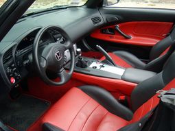 2005 Honda S2000 AP2 red/black interior.