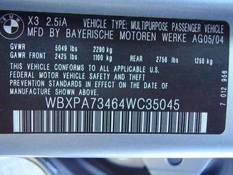 2004 BMW X3 For Sale