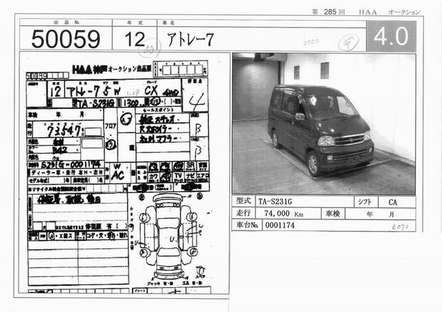 2000 Daihatsu Atrai Pictures