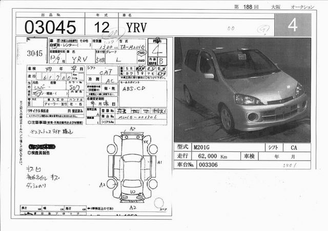 2000 Daihatsu YRV Photos