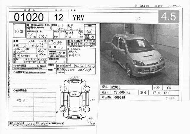 2000 Daihatsu YRV