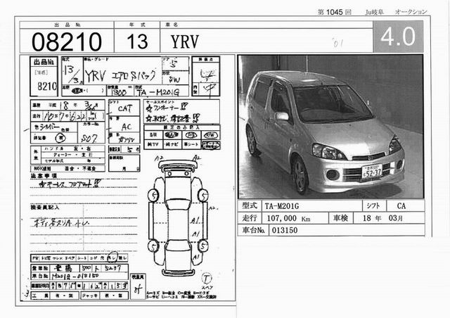 2001 Daihatsu YRV