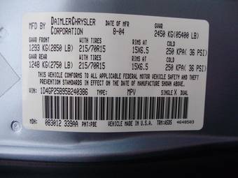 2004 Dodge Caravan Pictures