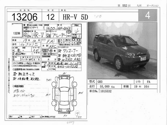 2000 Honda HR-V Pics