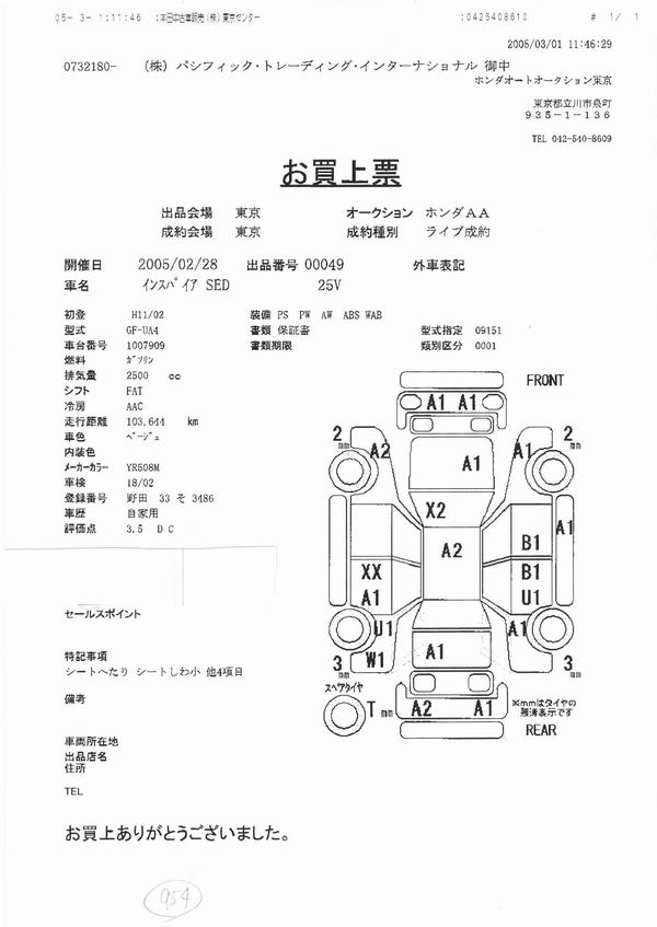 1999 Honda Inspire Pictures