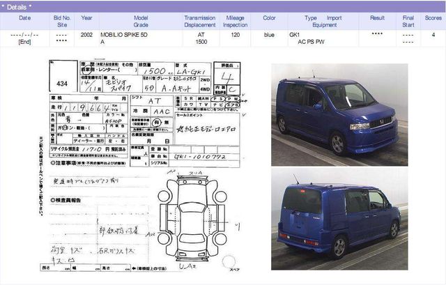 2002 Honda Mobilio Spike