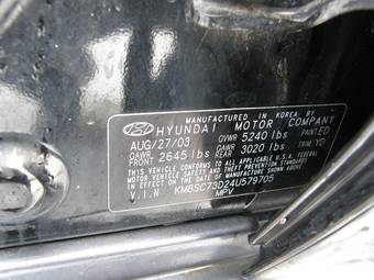 2003 Hyundai Santa Fe Photos