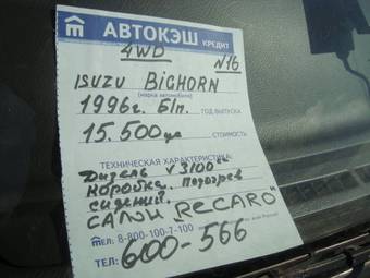 1996 Isuzu Bighorn Pictures