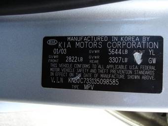 2003 Kia Sorento For Sale