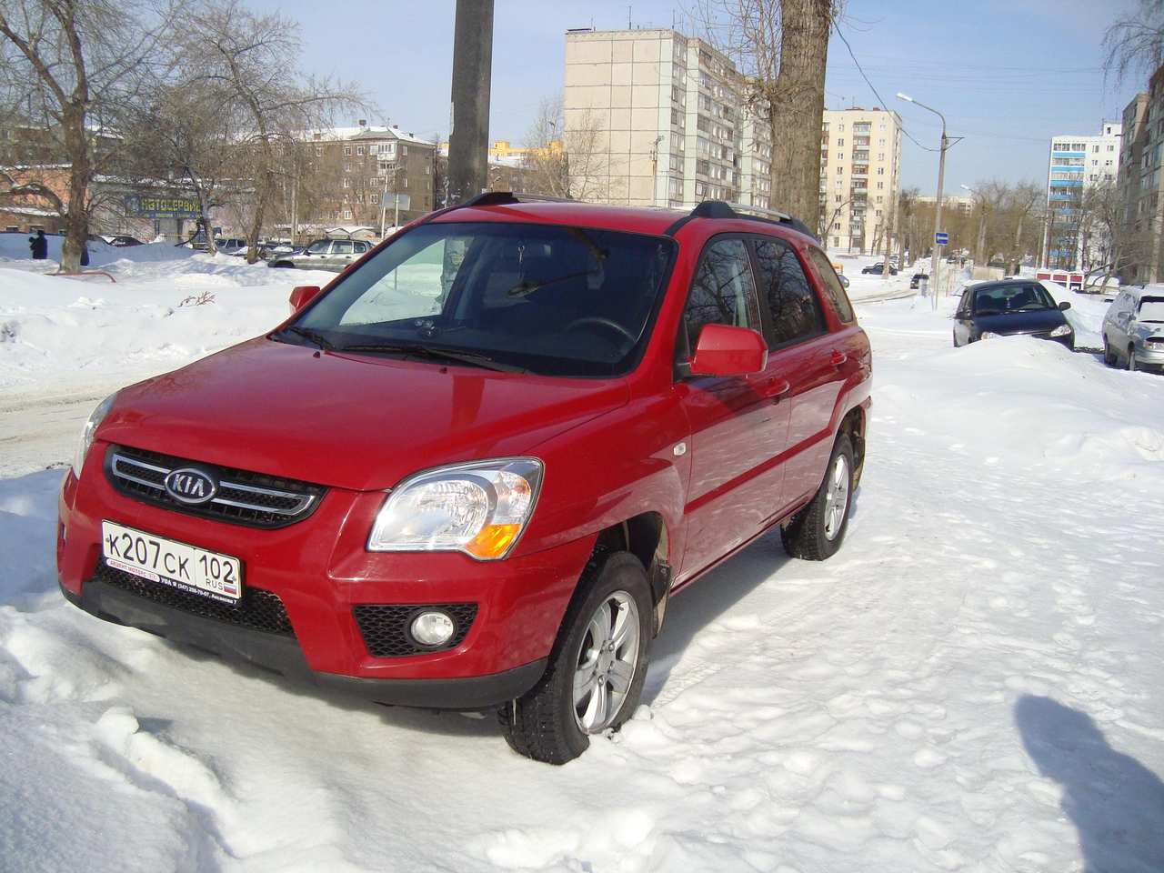Kia Sportage красный 2014
