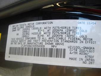 2005 Lexus LX470 For Sale