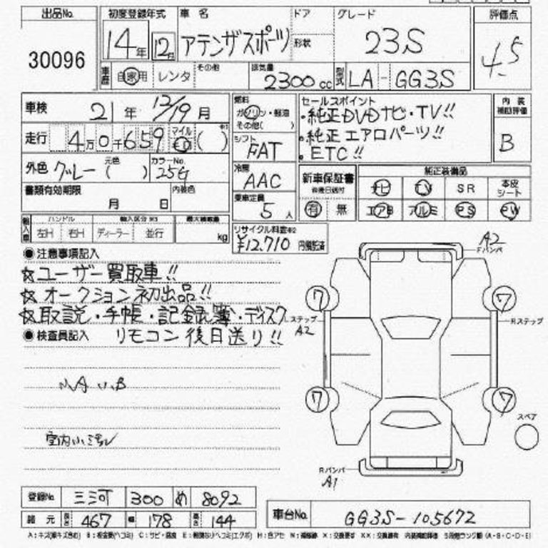 2002 Mazda Atenza Sport