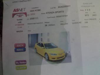 2002 Mazda Atenza Sport For Sale