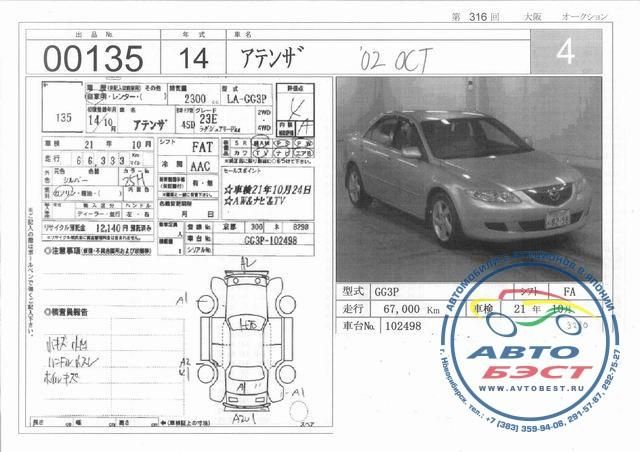 2003 Mazda Atenza Sport