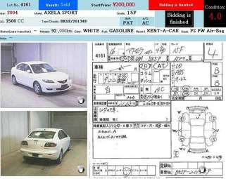 2004 Mazda Axela For Sale