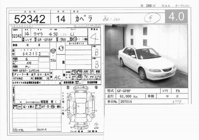 2002 Mazda Capella Pictures