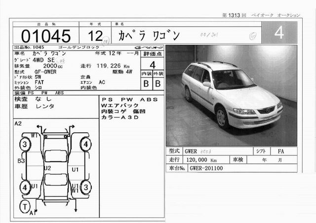 2000 Mazda Capella Wagon Photos