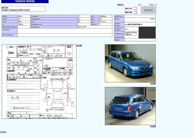 2002 Mazda Familia S-Wagon