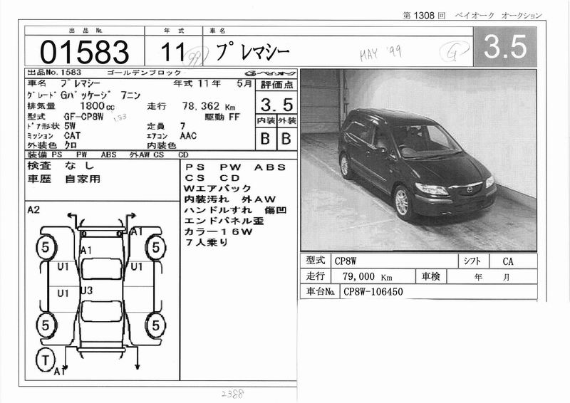 1999 Mazda Premacy Pictures