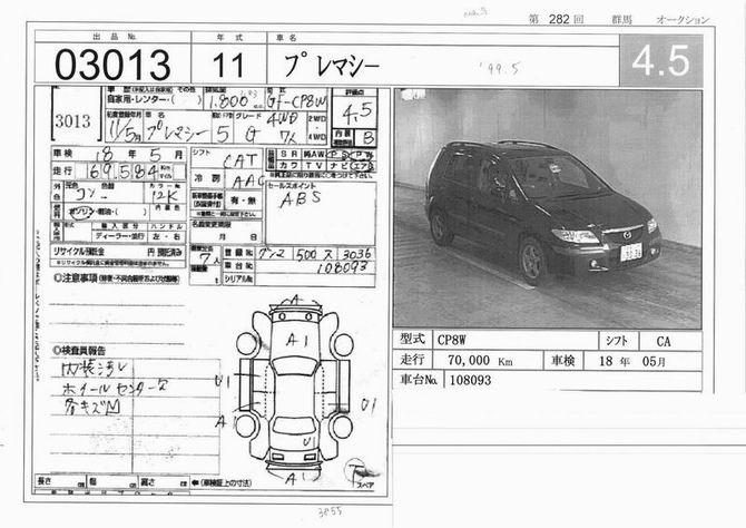 1999 Mazda Premacy Pics