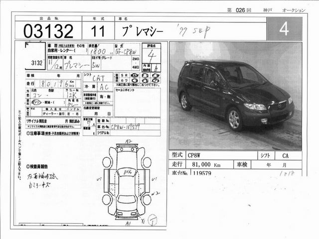 1999 Mazda Premacy Pictures