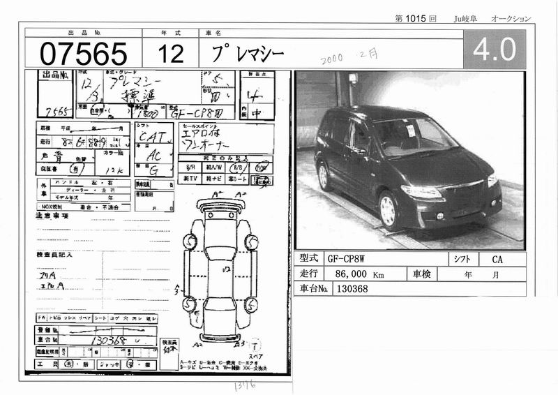 2000 Mazda Premacy Photos