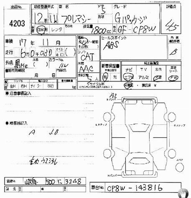 2000 Mazda Premacy Pictures