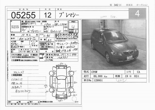 2000 Mazda Premacy Photos