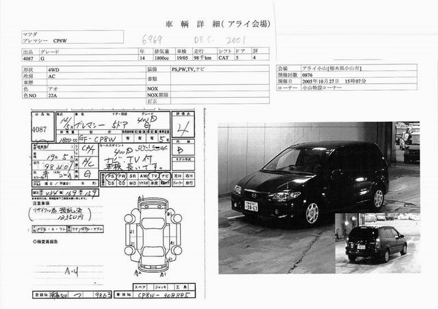 2001 Mazda Premacy Photos