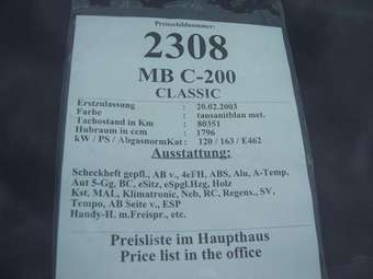 2003 Mercedes-Benz C-Class Pictures