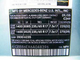2005 Mercedes-Benz M-Class Pictures