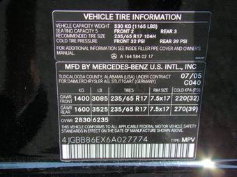2006 Mercedes-Benz ML-Class For Sale