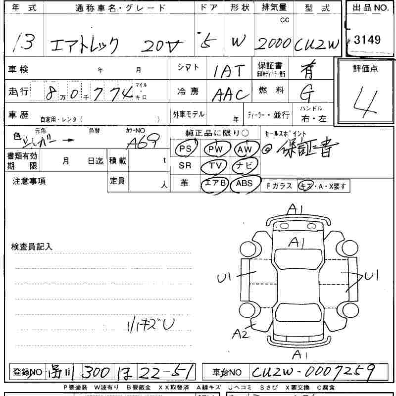 2001 Mitsubishi Airtrek Photos
