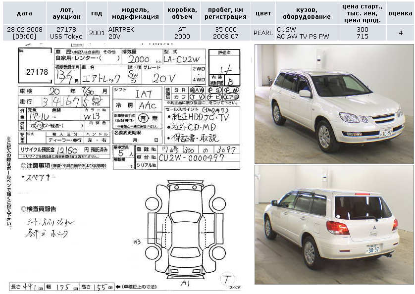 2002 Mitsubishi Airtrek