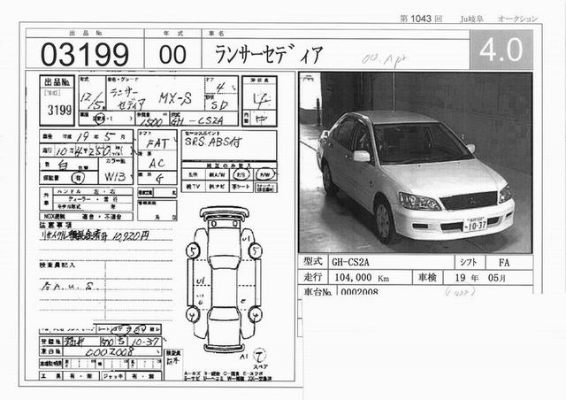 2000 Mitsubishi Lancer Cedia Photos