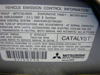 2003 Mitsubishi Outlander Pictures