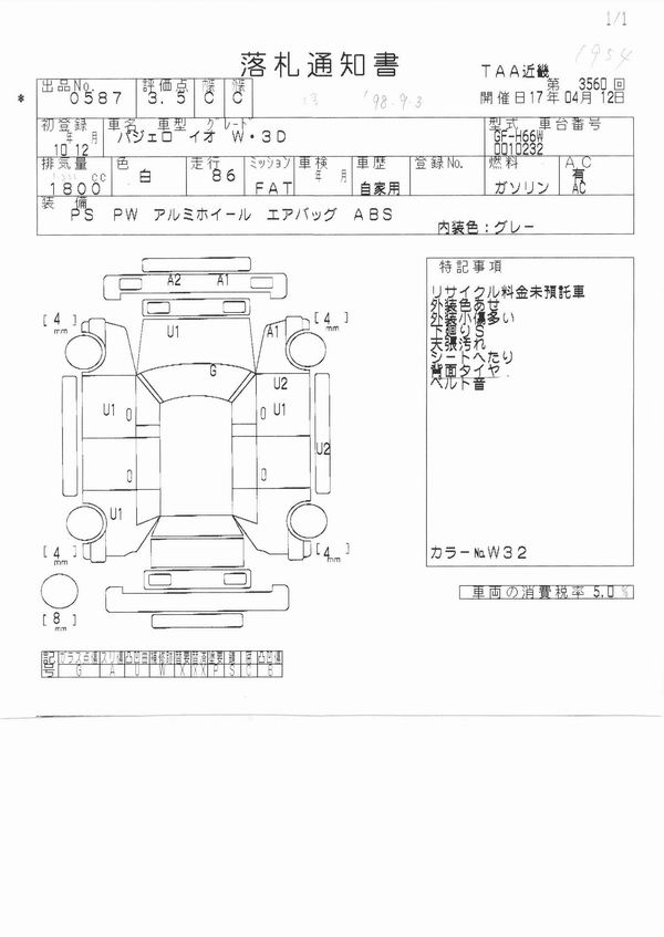 1998 Mitsubishi Pajero iO Images