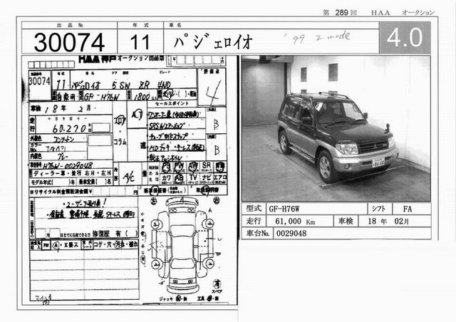 1999 Mitsubishi Pajero iO Pictures