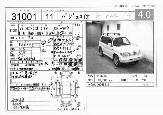 1999 Mitsubishi Pajero iO Pics