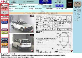 2002 Nissan AD Van For Sale