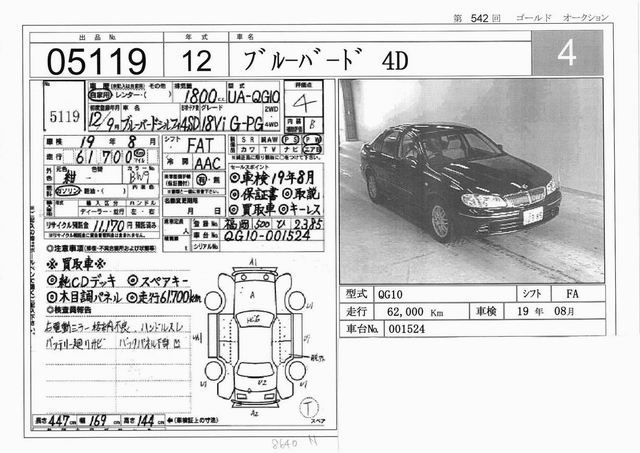 2000 Nissan Bluebird Photos