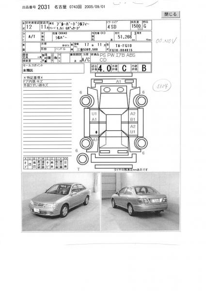 2000 Nissan Bluebird Sylphy Photos