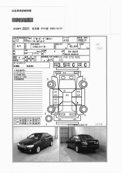 2000 Nissan Bluebird Sylphy For Sale