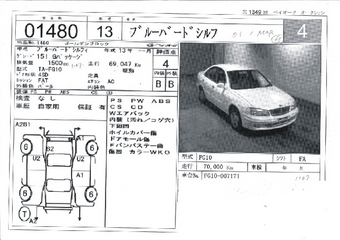 2001 Nissan Bluebird Sylphy