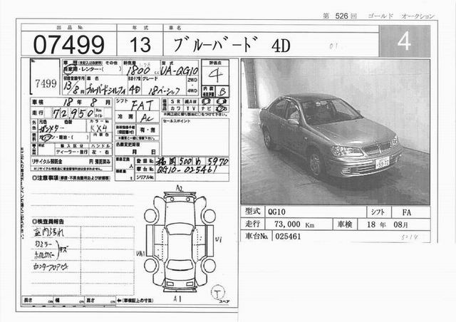 2001 Nissan Bluebird Sylphy