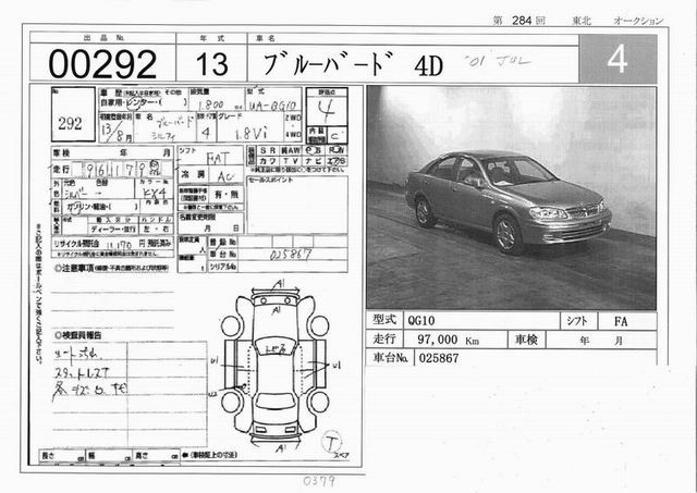 2001 Nissan Bluebird Sylphy Pictures