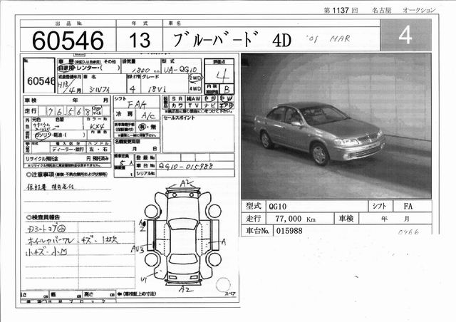 2001 Nissan Bluebird Sylphy Pics
