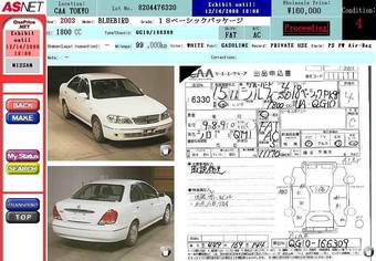 2003 Nissan Bluebird Sylphy Photos