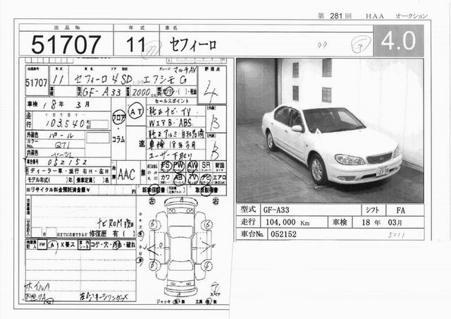1999 Nissan Cefiro Pictures
