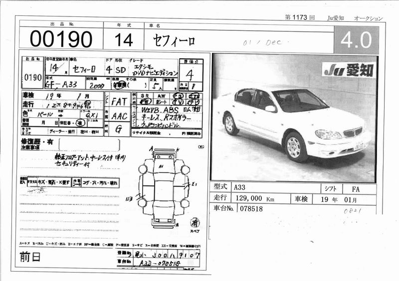 2002 Nissan Cefiro Pictures